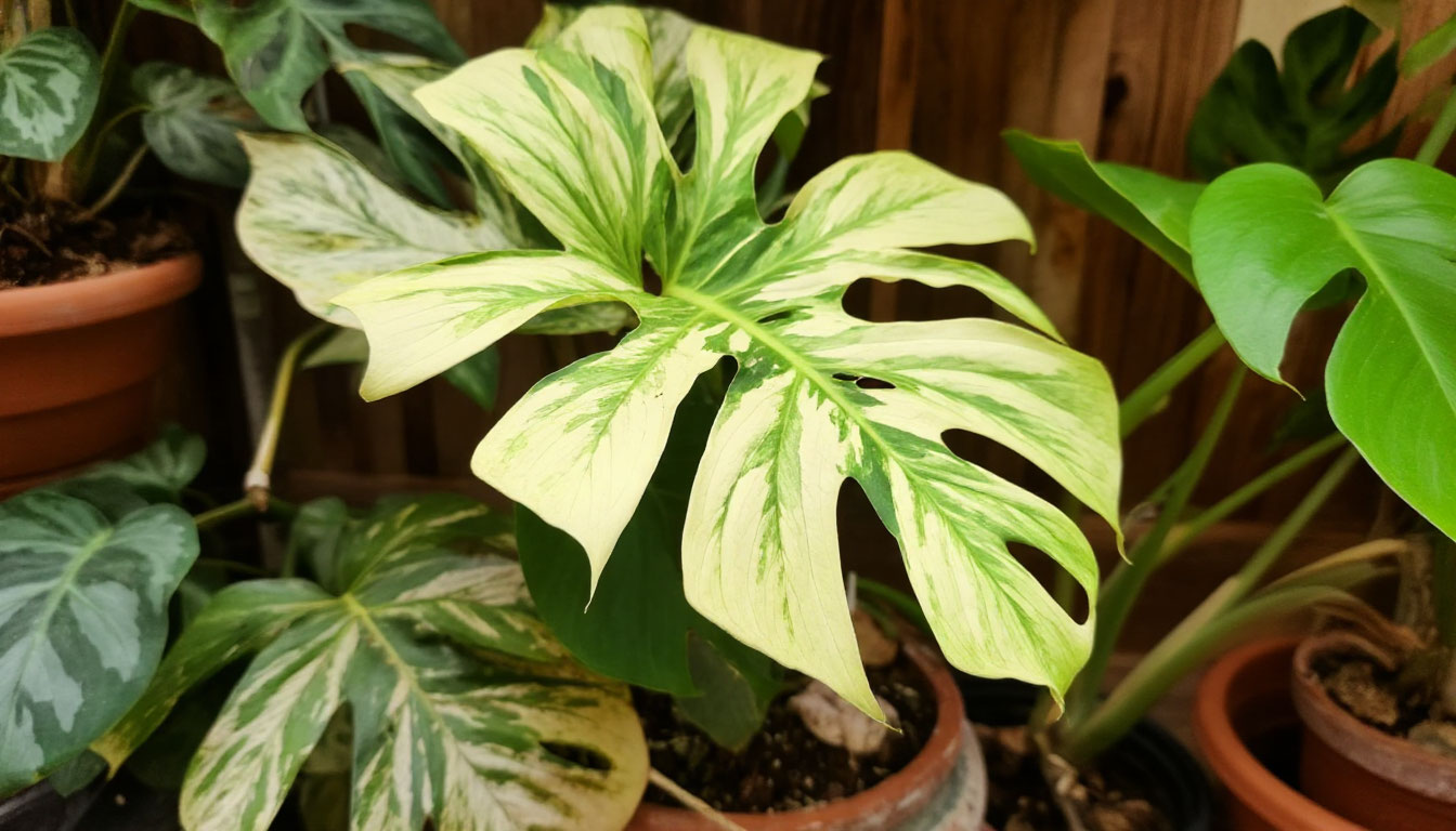  Монстера альба вариегата (Monstera alba variegata)