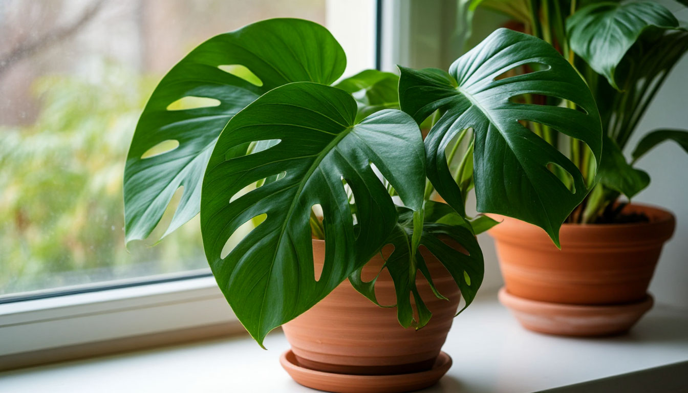 Пиннатипартита (Monstera pinnatipartita) Один из самых необычных видов: вместо отверстий между листовыми долями — глубокие рассечения, как у пальмовых листьев. 